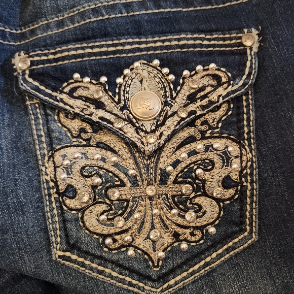 New Direction Dark Blue Crops Size 12 - Picture 3 of 3